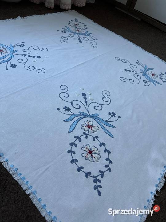 obrus ręcznie haftowany rękodzieło wysokiej Zabrze