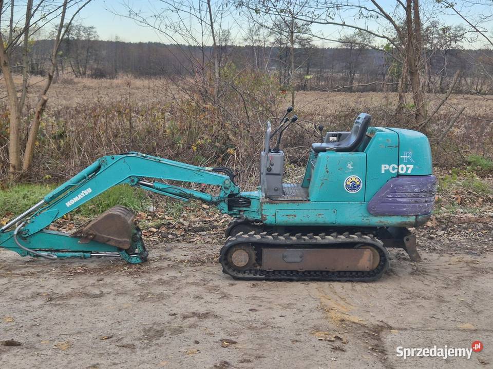 Koparka KOMATSU PC07 dolnośląskie Małuszyn
