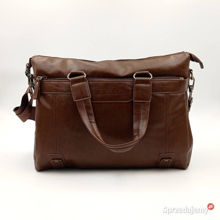 Teczka torba LEINASEN skórzana na ramie b Uniseks Zawiercie sprzedam