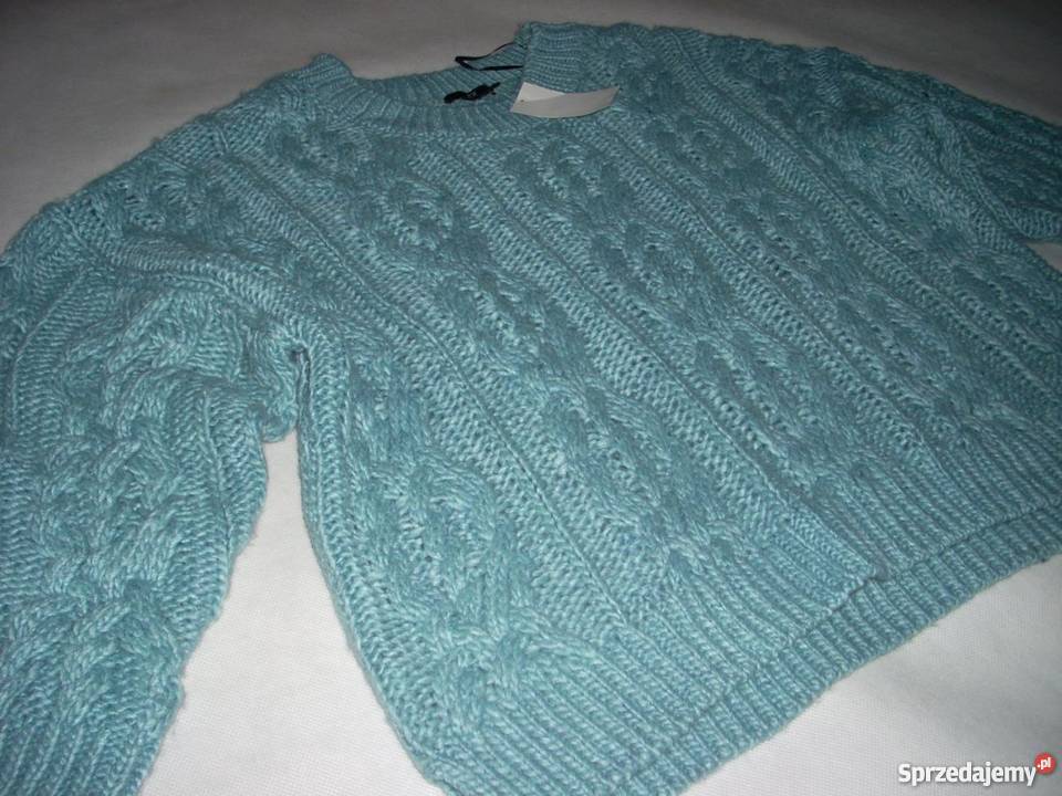 HM luźny sweter NOWY grubszy CUDO L XL