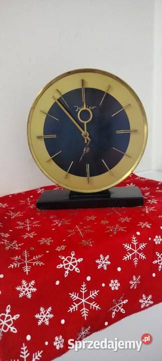 Zegar kominkowy JUBILER art deco Zegary łódzkie Łódź