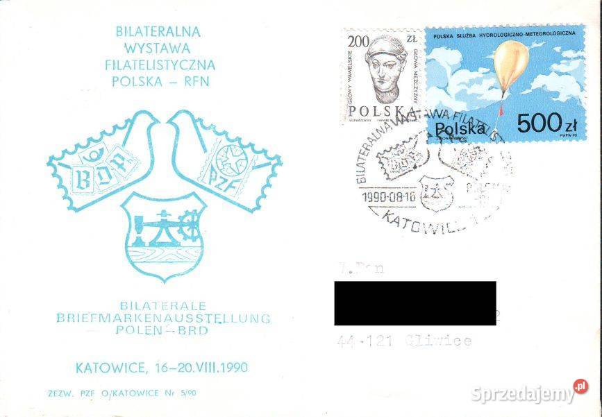 KopOkol Wyst Filat Polska RFN Katowice 1990 Gliwice
