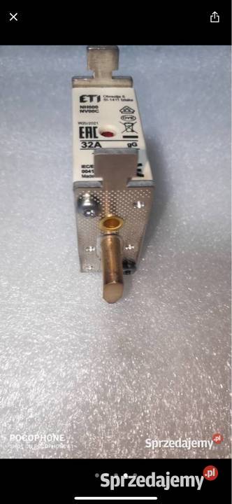 Wkładka topolowa NH000 gG 32A500V