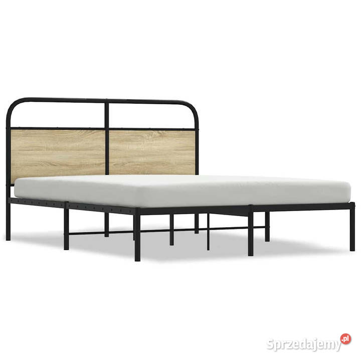 Łóżko bez materaca dąb sonoma 160x200 WM4100261 166cm Dom i Ogród sprzedam