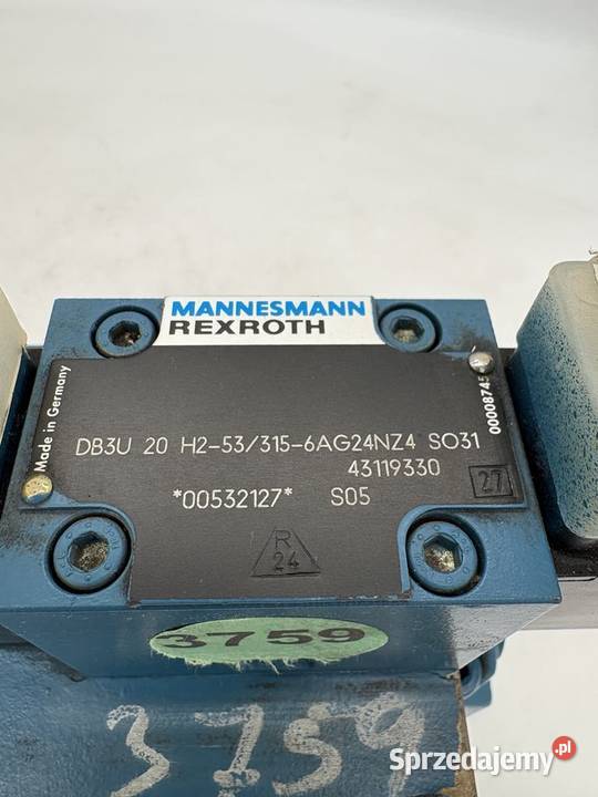 Rexroth DB3U 20 H2533156AGNZ4 SO31 00532127 Two Warszawa