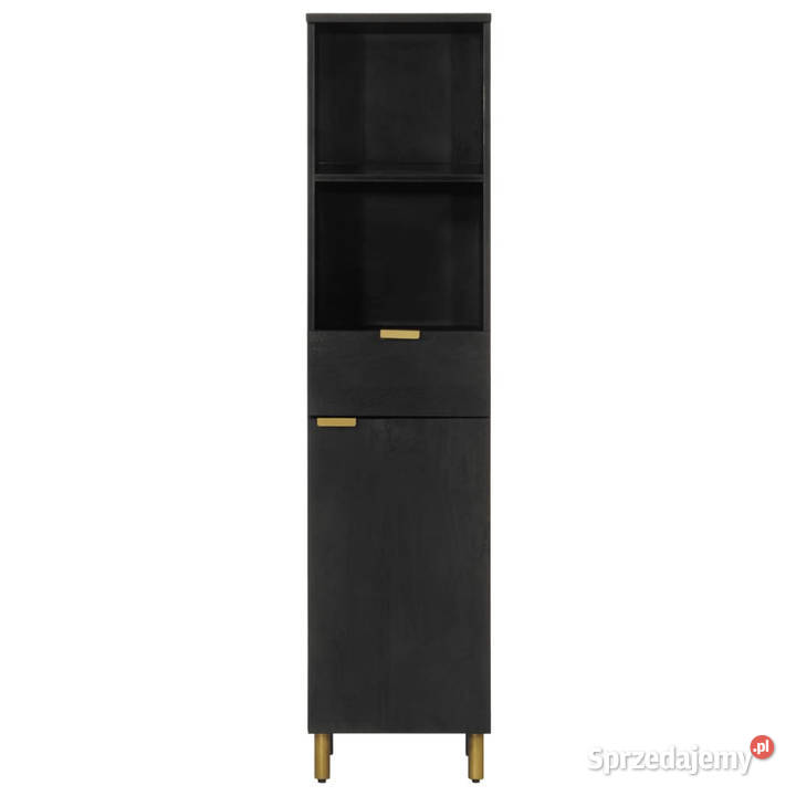 Szafka łazienkowa czarna 38x33x160 lite drewno Warszawa sprzedam
