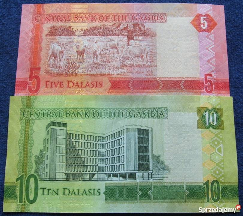 GAMBIA Kolekcjonerskie Banknoty Zestaw 2 sztuki Katowice