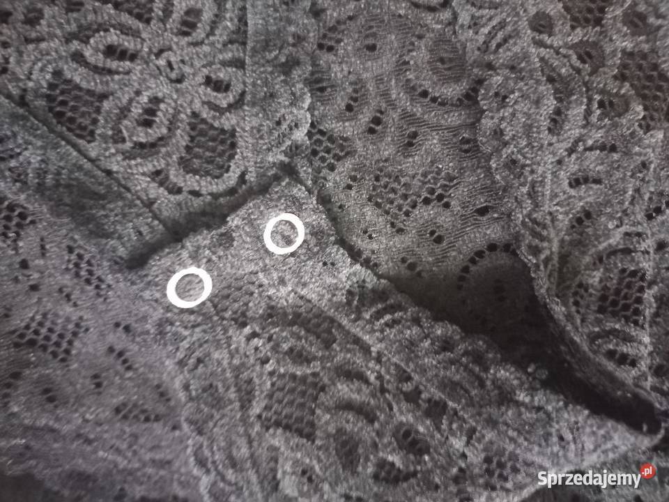 Body czarne Bluzka r 3638 ażur NOWE Białystok