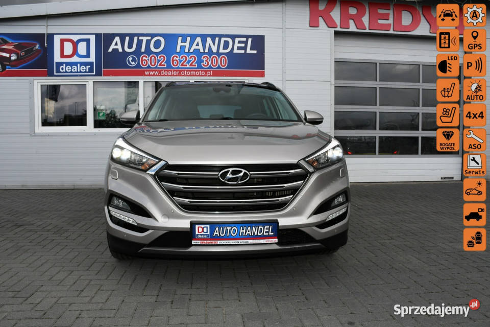 Hyundai Tucson 16 GDI 4x4 Automat Bezwypadkowy elektryczne lusterka Hrubieszów sprzedam