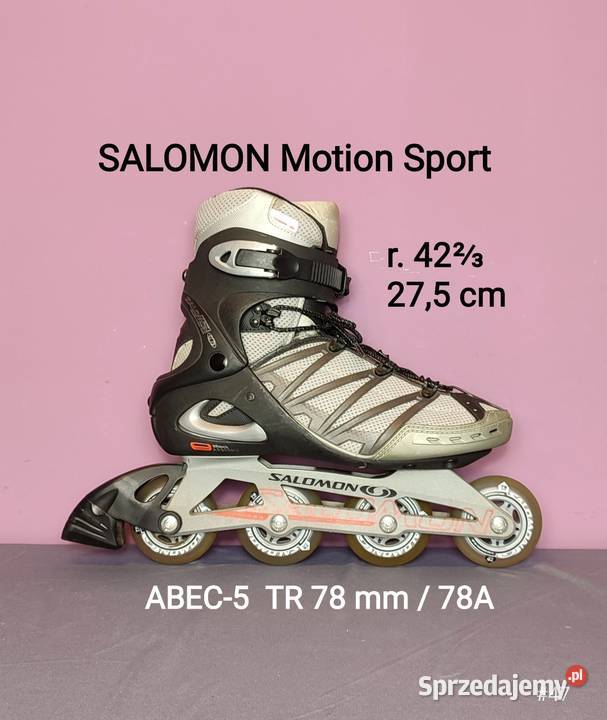 Rolki Salomon ABEC5 koła TR 78 mm78A rozmiar 42 Jasień