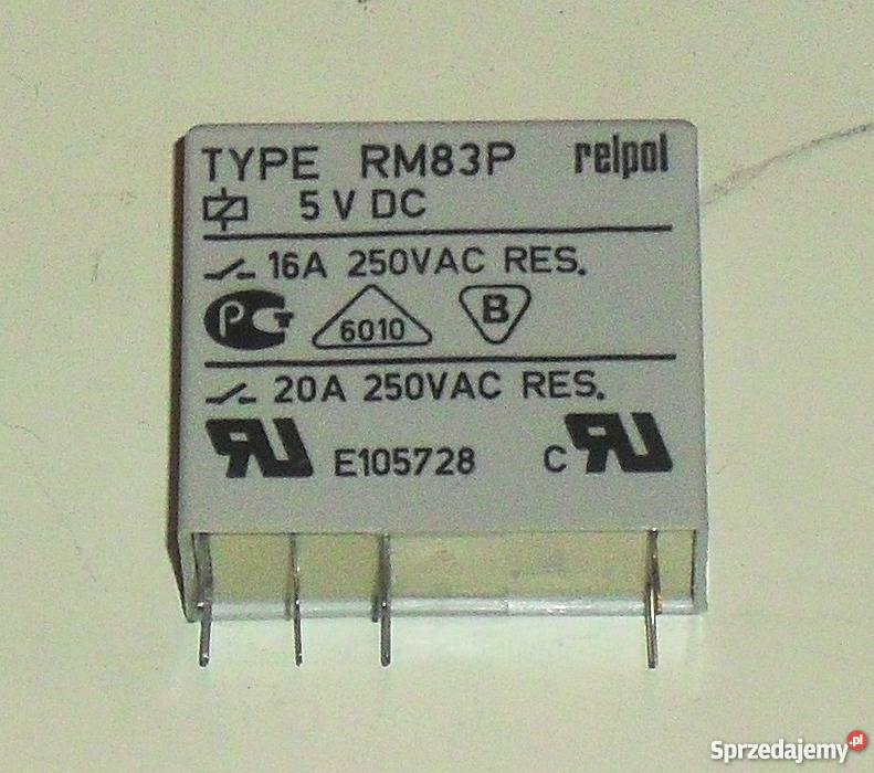Przekaźnik RM83P1011251005 5 VDC 16 A 250 VAC śląskie Gliwice