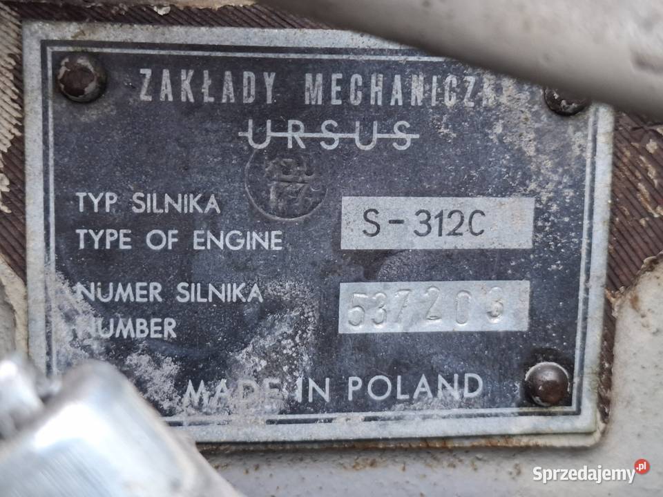 Silnik Ursus S312C do ciągnika ursus c 330 dolnośląskie Targoszyn sprzedam