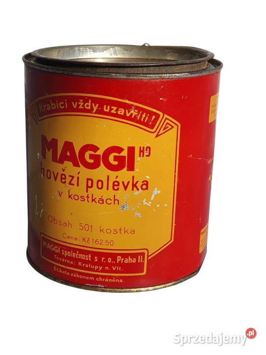 Stara przedwojenna Czechosłowacka puszka MAGGI Cieszyn