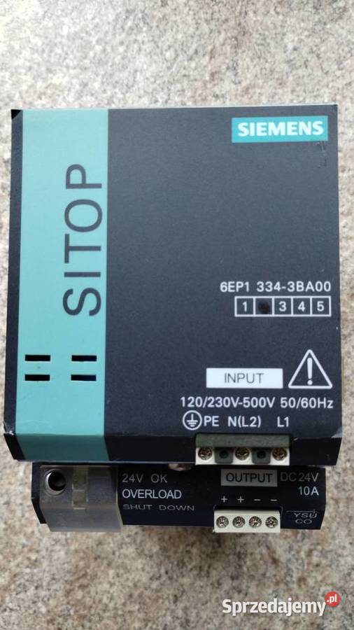 zasilacz przemysłowy Siemens SITOP PSU100S Pozostałe Kraków
