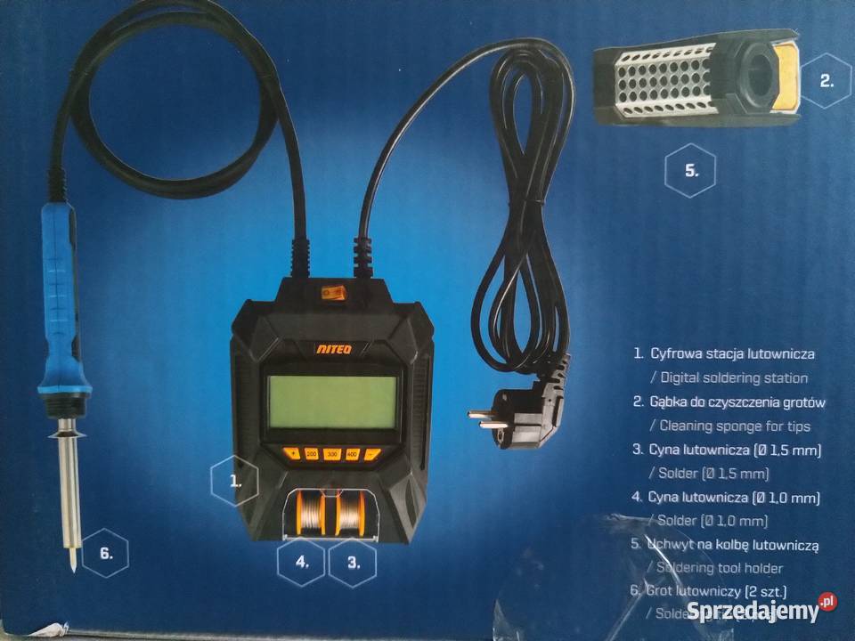 NAJTANIEJ Cyfrowa Stacja Lutownicza 450st 48W śląskie sprzedam