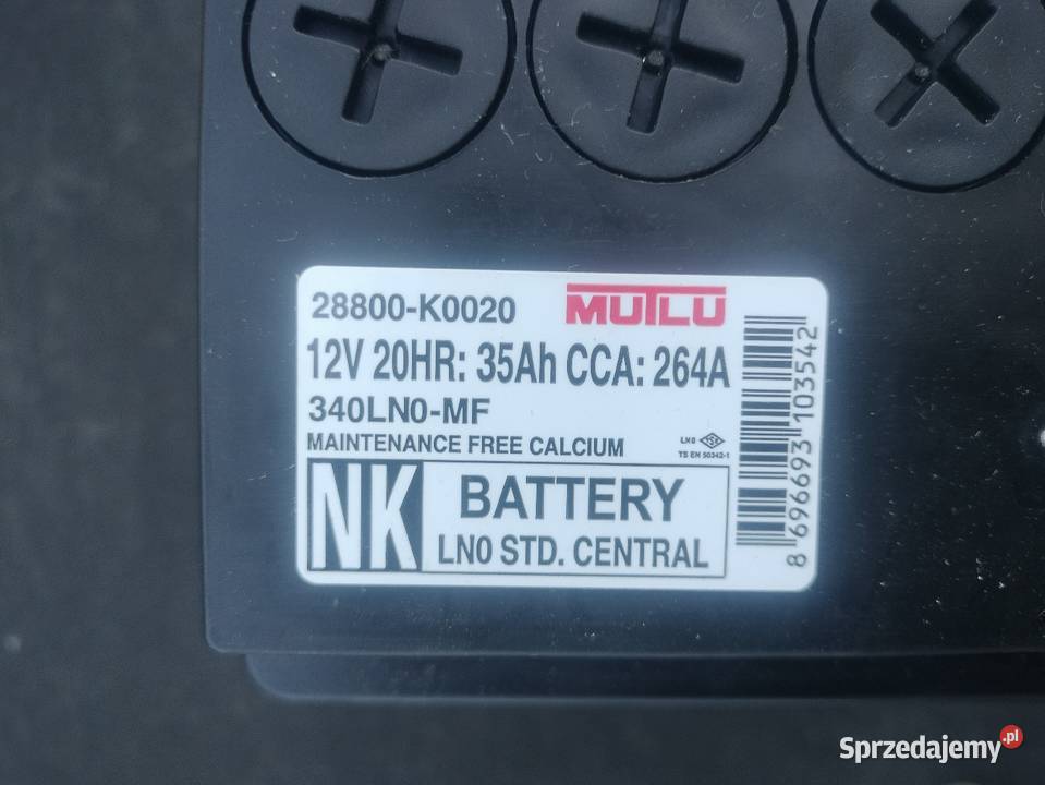 Akumulator TOYOTA OE MUTLU 28800K0020 Yuasa wielkopolskie