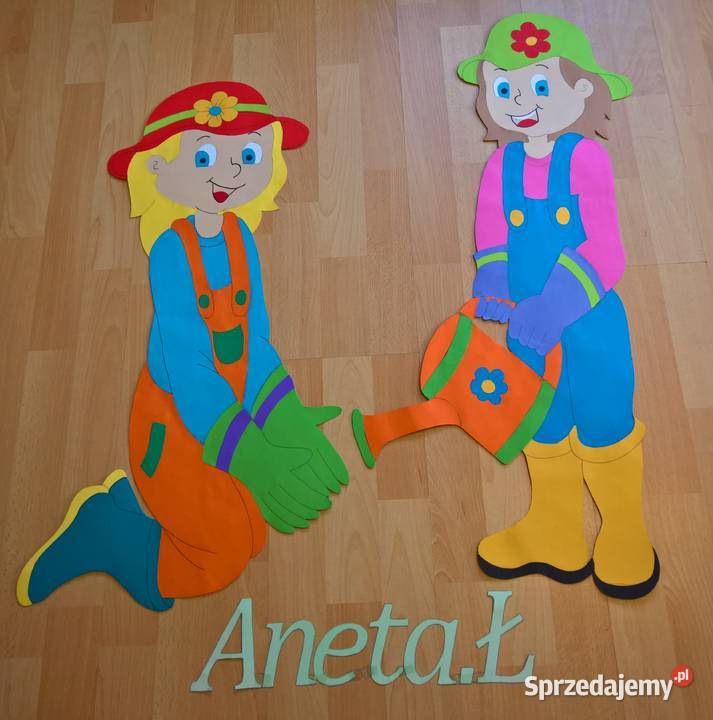 Dekoracje dwustronne wiosennoletnie z brystolu Pozostałe