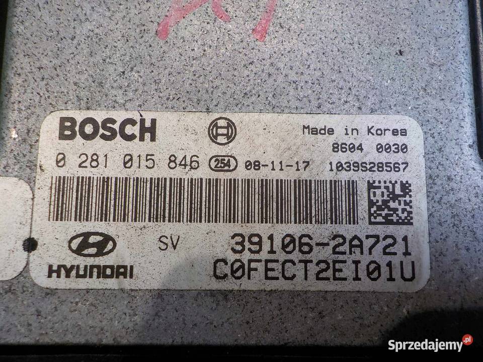 i30 I 16 CRDI 09r sterownik silnika 0281015846 osobowe mazowieckie