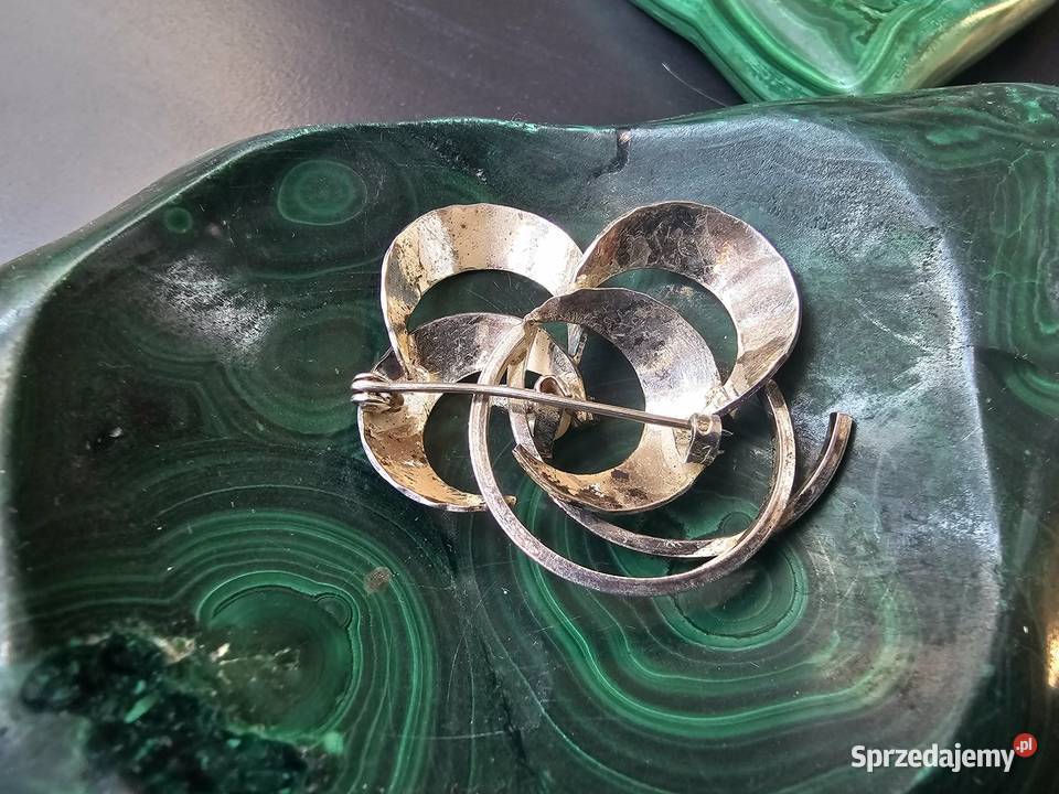 Piękna broszka z perłą mazowieckie Warszawa