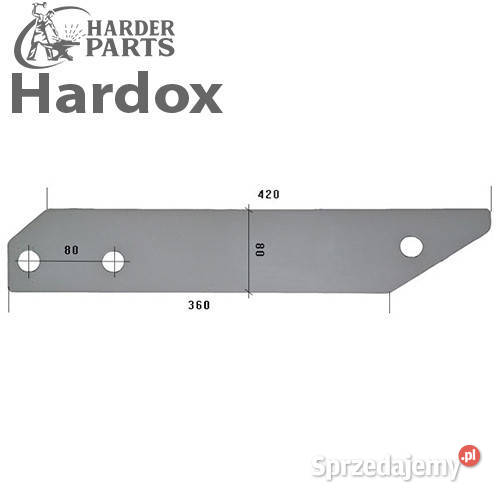 Płoza długa HARDOX 384291P części do pługa nieuszkodzony Suwałki
