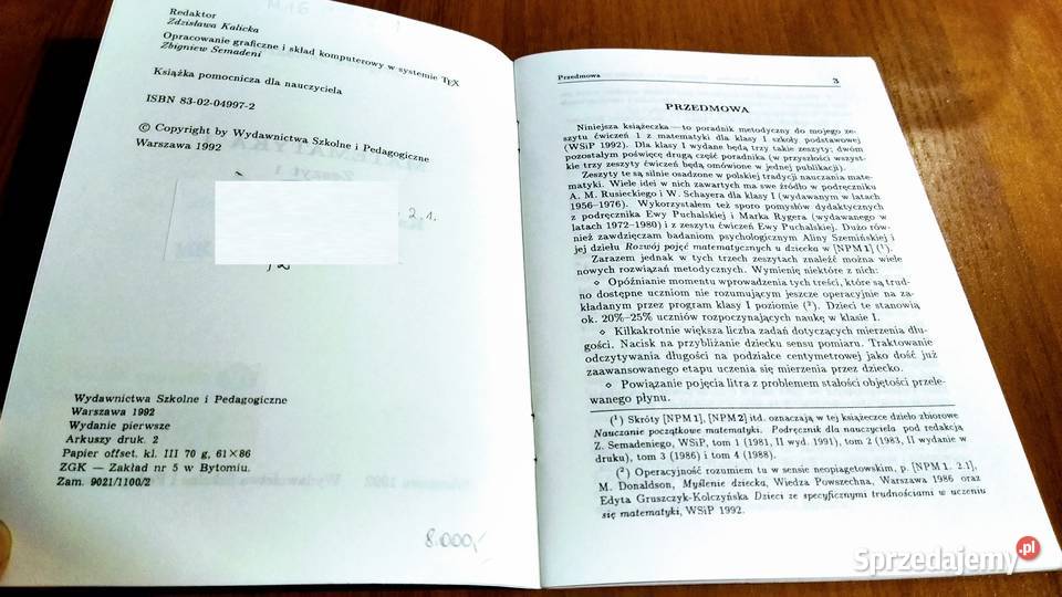 Matematyka 1 książka nauczyciela Zbigniew miękka Podręczniki