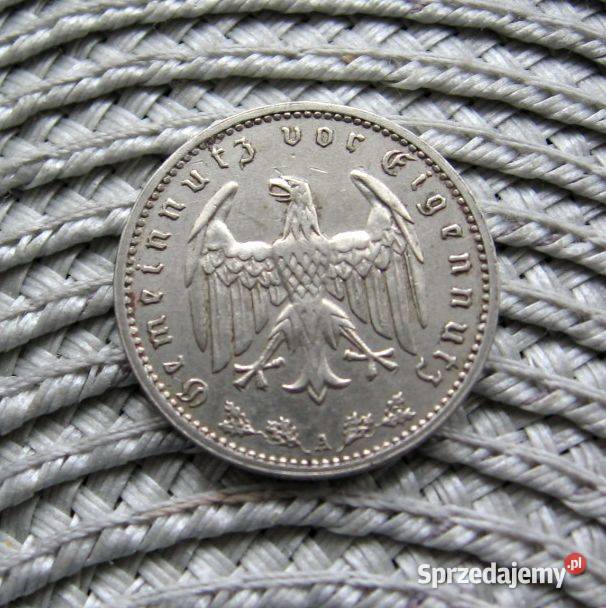 Niemcy 1 Reichsmarka 1939r A Trzecia Rzesza Kalisz