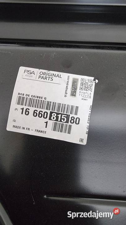 PRÓG LEWY OPEL CORSA F NOWY ORGINAŁ 1666081580 osobowe sprzedam