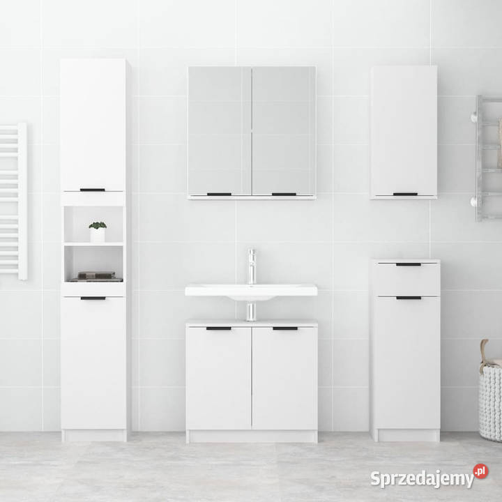 Wisząca szafka łazienkowa biała 32x20x67 Warszawa