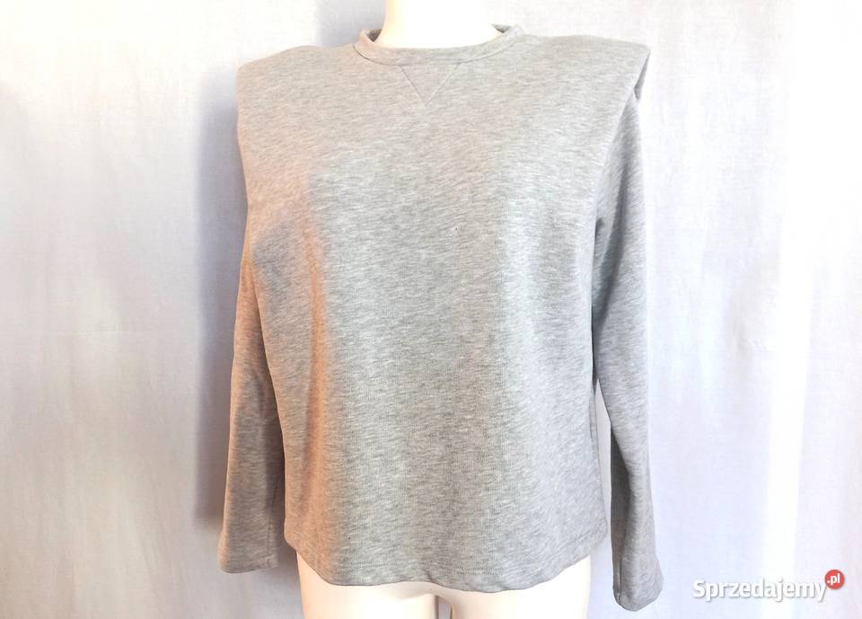 Bluza szara Szerokie Ramiona r 38 damska Pieces podlaskie Białystok
