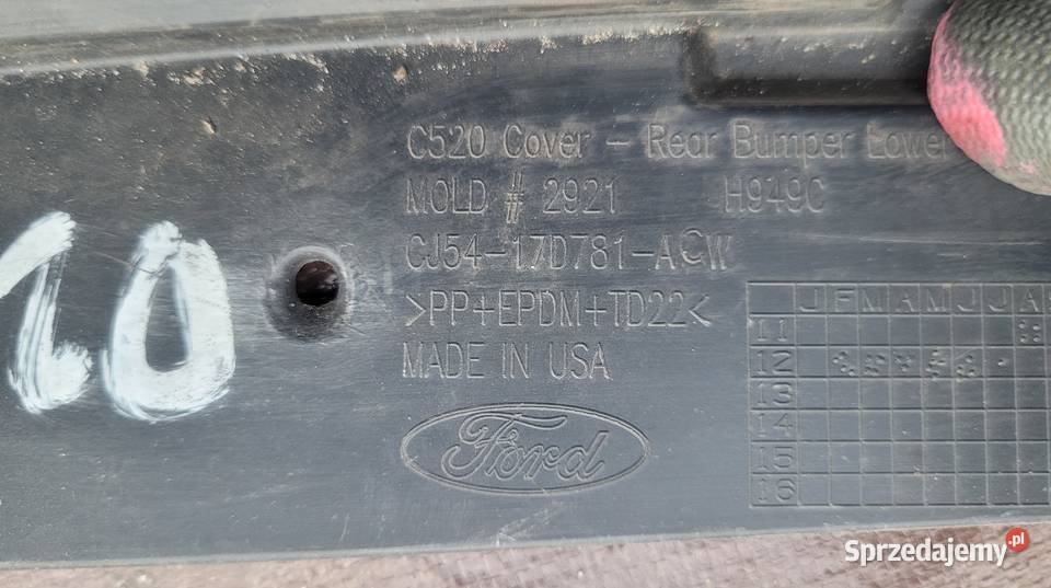 FORD 12 ESCAPE ZDERZAK TYŁ TYLNY CJ5417D781ACW Ruda Śląska