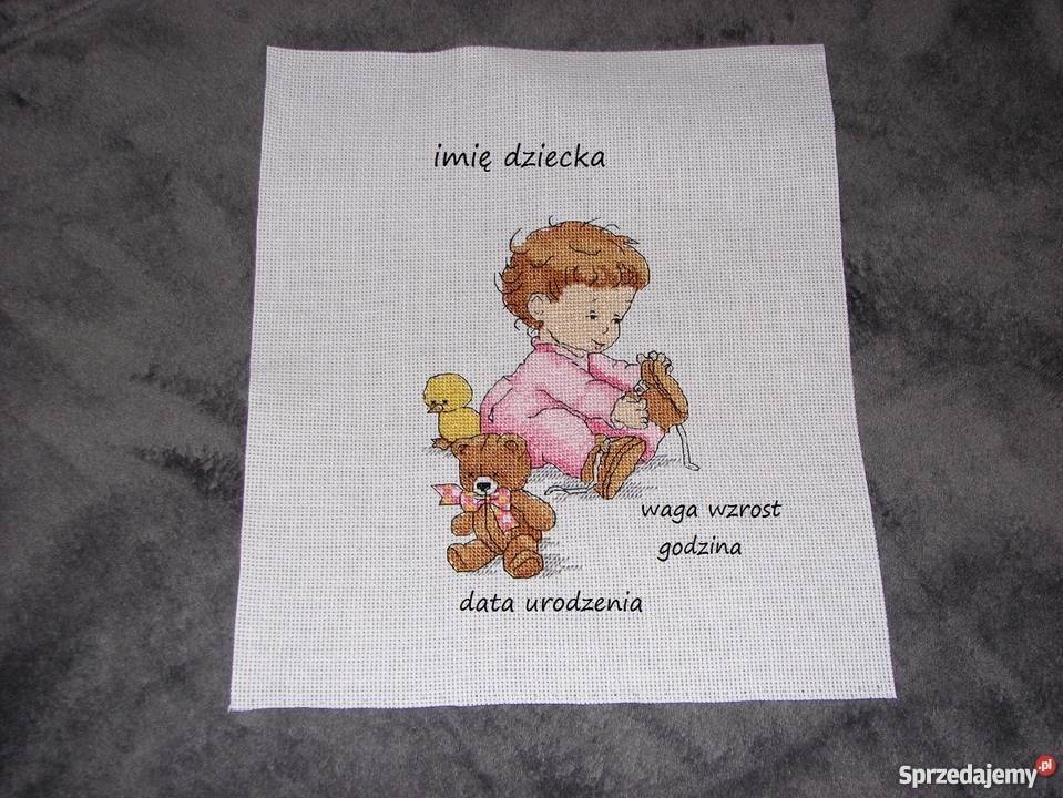 metryczka MALUSZEK haft krzyzykowy Czerwionka-Leszczyny