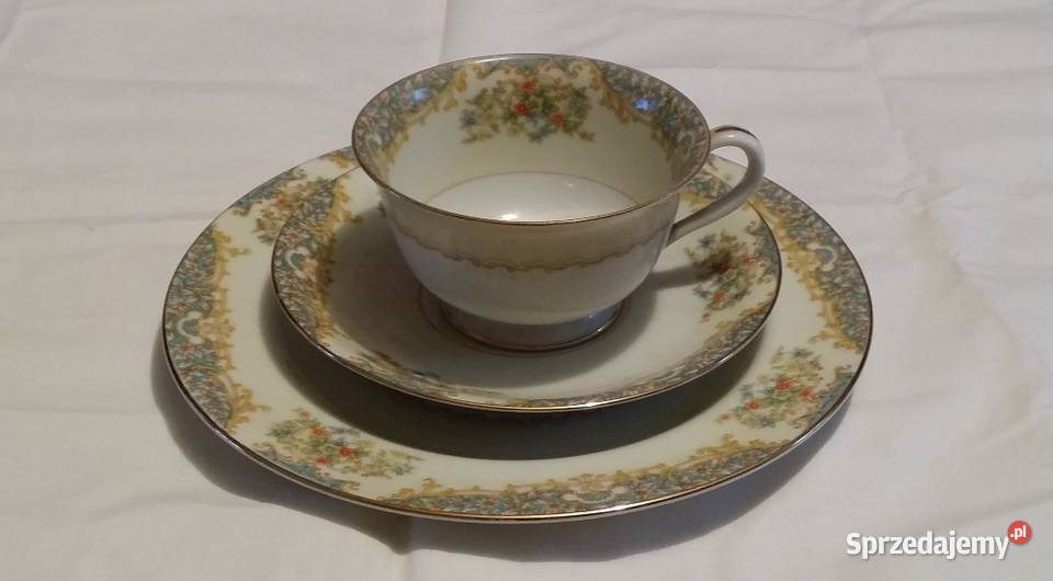 Stara japońska filiżanka trio Rose China Kraków