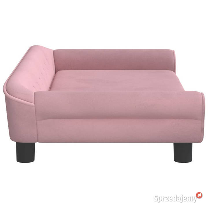 Sofa dzieci różowa 100x50x26 aksamit WM3196396 Meble mazowieckie Warszawa