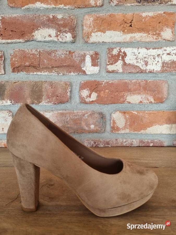 Beżowe czółenka na obcasie Moda i Styl Warszawa