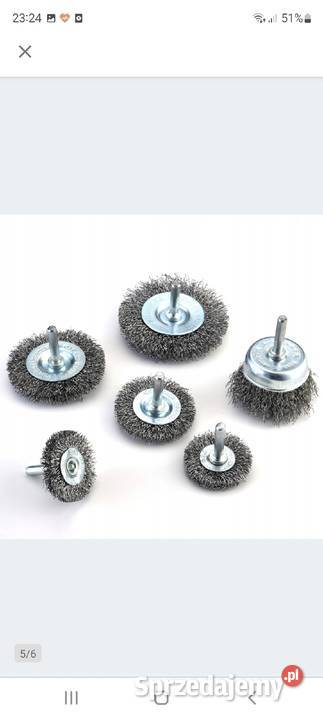 Zestaw szczotek tarczowych na wiertarkę Mix
