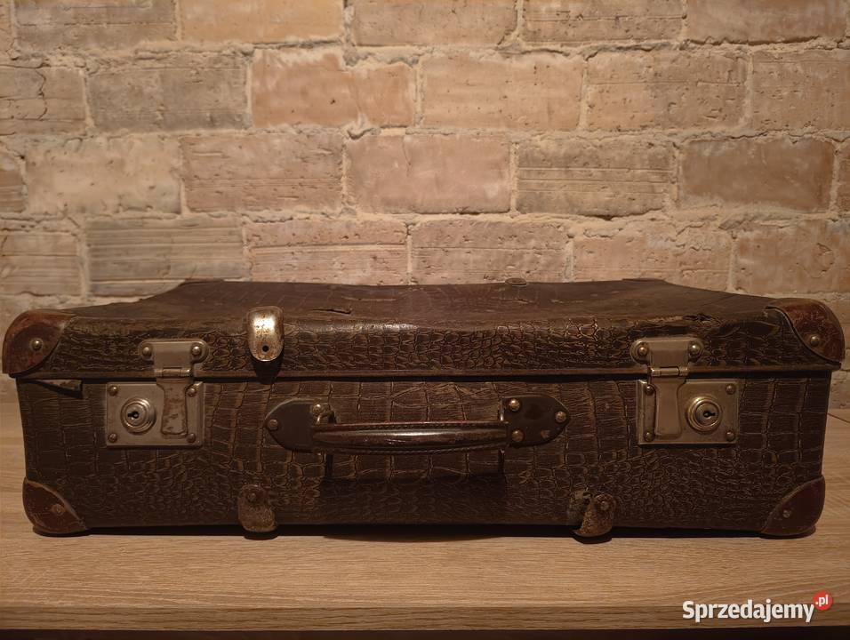 Stara walizka z czasów PRL VINTAGE oryginalny Będzin sprzedam