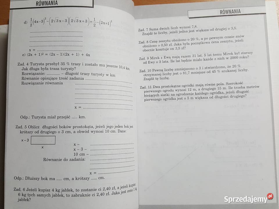 MATEMATYKA zestawy egzaminacyjne egzaminy Podręczniki Złotniki