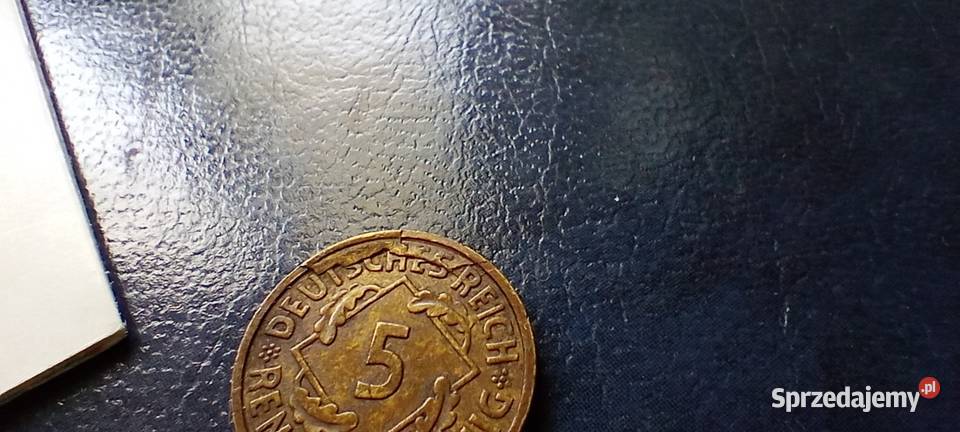 Stare monety 5 rentenpfennig 1924 A Niemcy Lesko
