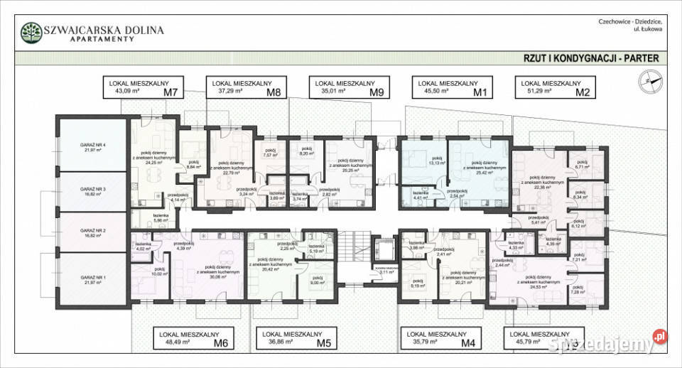 Nowe apartamenty Szwajcarska Dolina komfortowe Liczba pokoi 2 Czechowice-Dziedzice