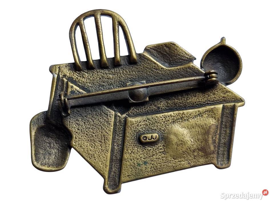 VINTAGE ARTYSTYCZNA BROSZKA JONETTE JEWELERY ART śląskie Częstochowa