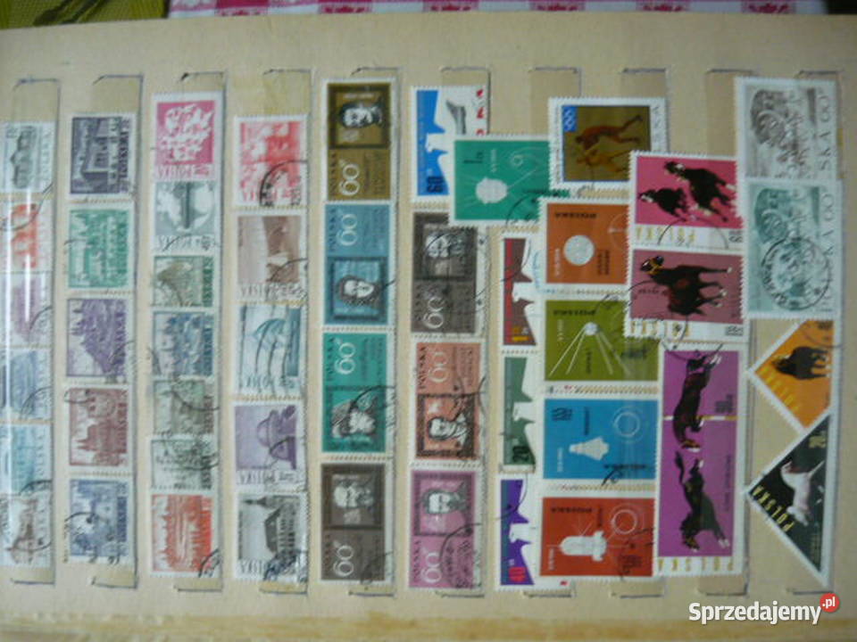 Znaczki kasowane lata 60 Filatelistyka