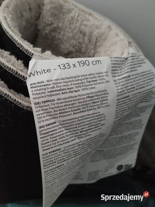 Dywan biały duży biały sprzedam