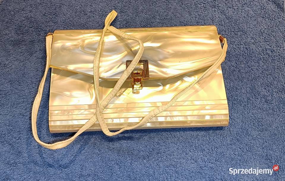 Torebka plastikowa o wyglądzie masy perłowej Torby i torebki Brwinów sprzedam