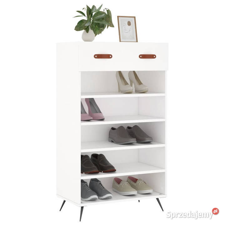 Szafka na buty biała 60x35x105 materiał Warszawa