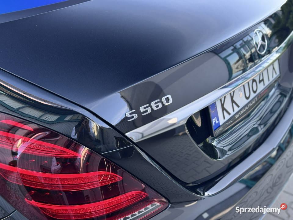 Mercedes S 560 4Matic AMG Plus Salon kamera cofania małopolskie Węgrzce