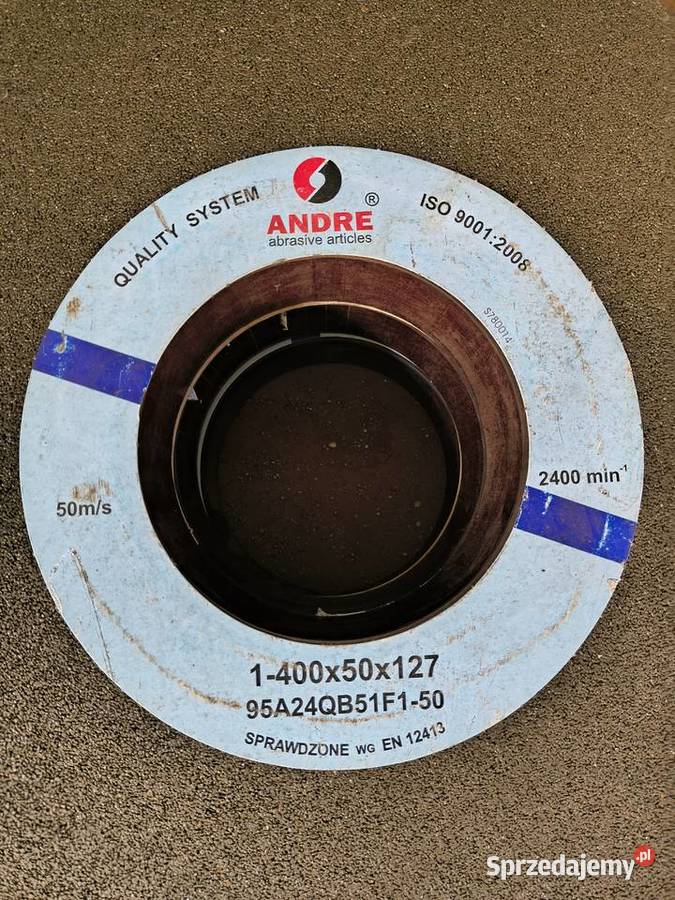Ściernicakamień ANDRE 400x50x127 95A24QB51F150 Biznes i Przemysł śląskie Mykanów