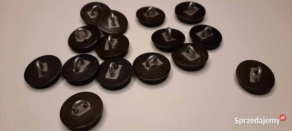 guziki do munduru czarne 15 średnica 24 Warszawa