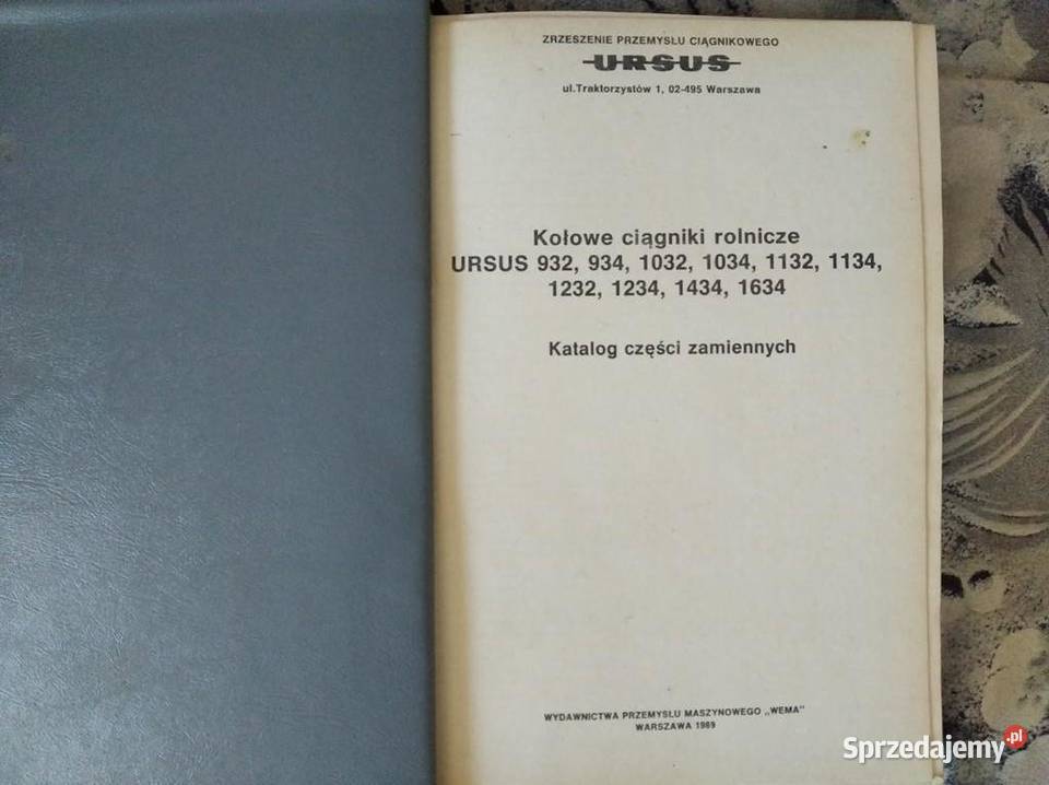 Katalog Ursus 1232123414341634 oryginał 1988 Lublin