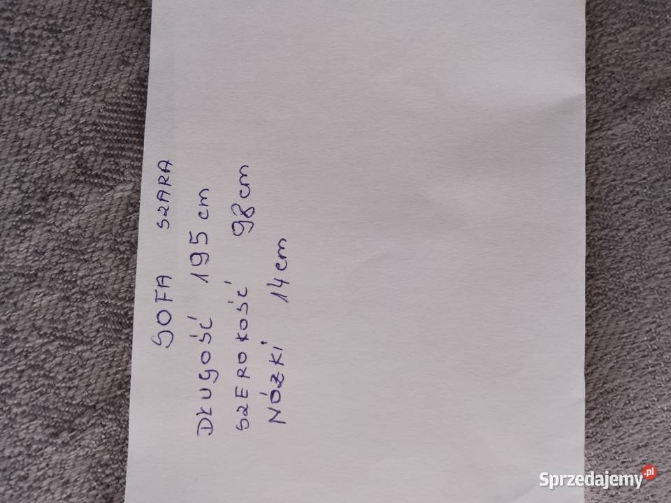 Sofa szara z funkcją spania Domatowo