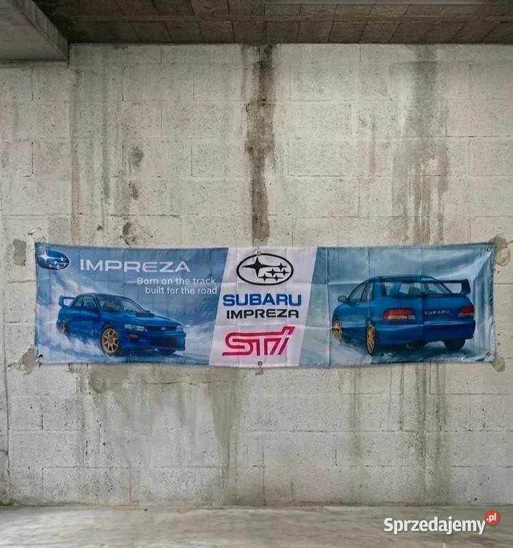 Baner Subaru o wymiarach 180x45 sprzedam